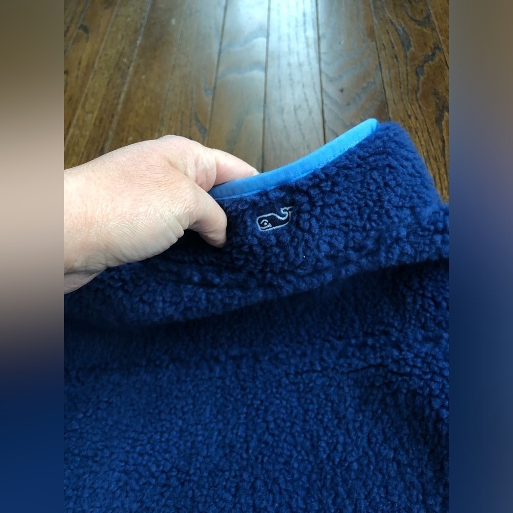 vineyard vines Men’s M Blue Heritage High-Pile Fleece SuperShep Vest - NWOT! - Picture 13 of 13